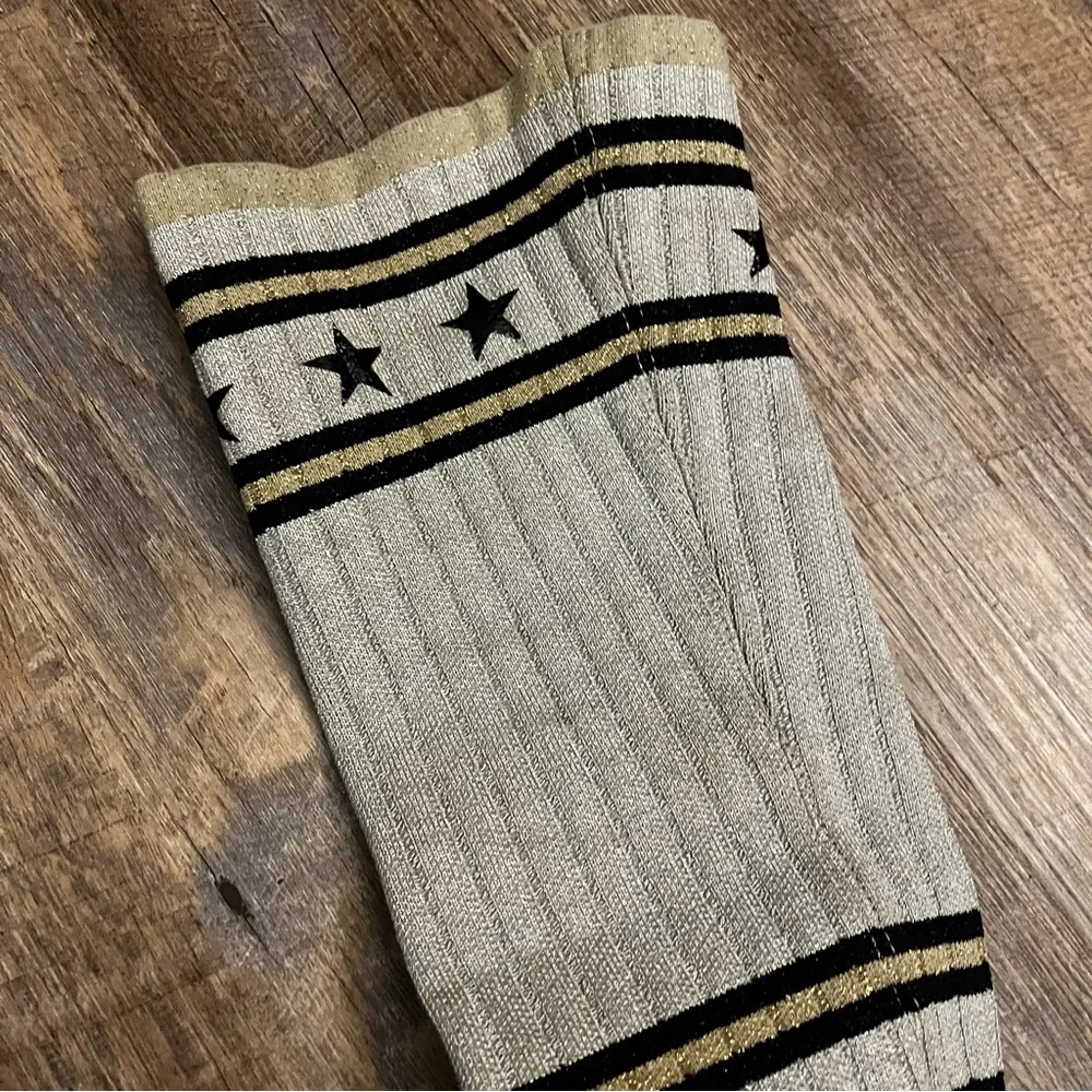 Givenchy Black Leather & Cream Knee-High Sock Boots